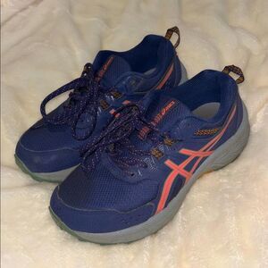 ASICS Gel-Venture 9 Blue and Pink Women’s Size 6W Shoes EUC